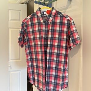 Urban Pipeline Red and Blue Plaid Button Down Shirt